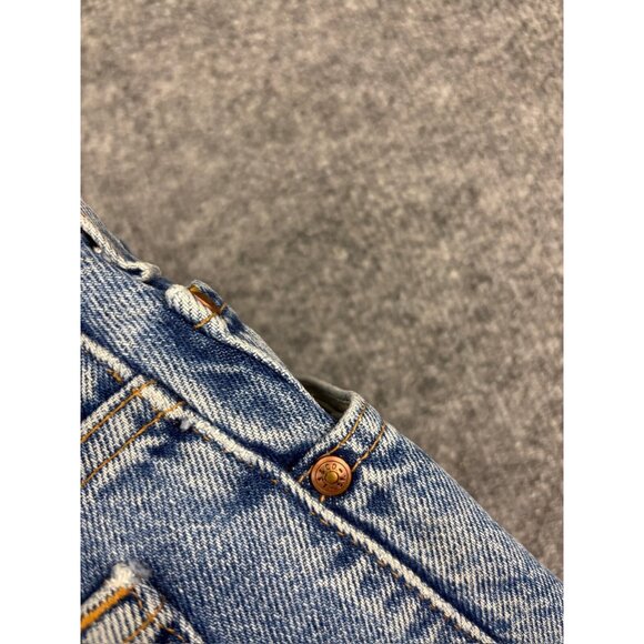 Vintage Levi's 540 Relaxed Jeans Men's W40 Blue Denim Tapered Leg Leather Patch - Picture 13 of 13